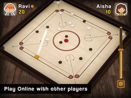 Carrom Multiplayer - เกมกระดาน ภาพหน้าจอ 2