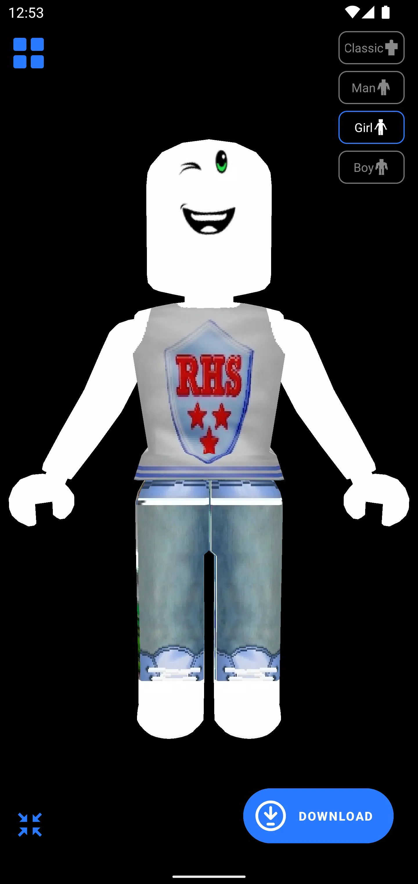 skin engraçada roblox