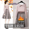 How to draw a dress step by step