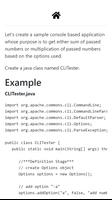 Apache Commons CLI Tutorial captura de pantalla 1