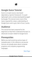 Google Guice Tutorial Poster