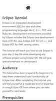 Eclipse Tutorial Poster