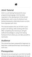JUnit Tutorial Poster