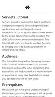 Servlets Tutorial Poster