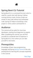 Spring Boot CLI Tutorial Poster