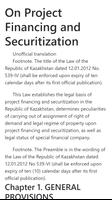 On Project Financing and Securitization Poster
