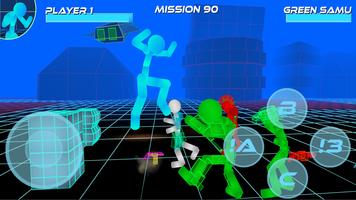 Stickman Neon Street Fighting penulis hantaran