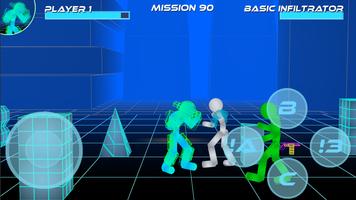 Stickman Neon Street Fighting syot layar 1