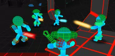 Stickman Multiplayer: Neon Warriors io