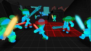 Stickman Multiplayer: Neon Warriors io Affiche