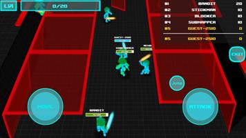 Stickman Multiplayer: Neon Warriors io capture d'écran 3