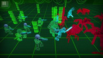 Stickman Neon Spiders Battle screenshot 1