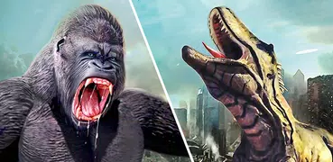 Angry Monster Gorilla - King Fighting Kong Games
