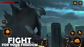 Angry Monster Gorilla - King Fighting Kong Games ảnh chụp màn hình 1