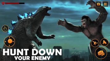 2 Schermata Angry Monster Gorilla - King Fighting Kong Games
