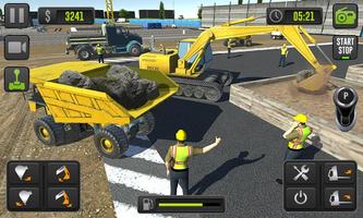 City Building Construction - Excavator Driving Sim Affiche