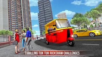 offroad ici ici rickshaw passager conduite Affiche