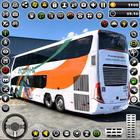 Américain bus simulateur jeu icône