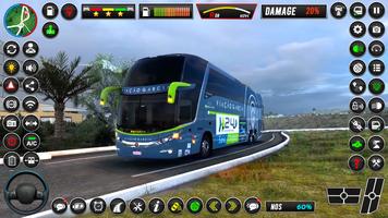 Américain bus simulateur jeu Affiche