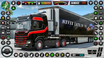 euro camion sim jeu de camion Affiche