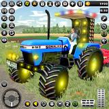 Indian Tractor Game Farm Game icon