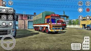 भारतीय कार्गो ट्रक लॉरी गेम 3d पोस्टर