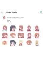 Anime Meme Smiley WAsticker Ekran Görüntüsü 1