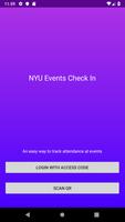 NYU Events Check In poster