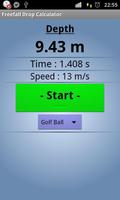 Freefall Depth Stopwatch پوسٹر