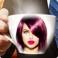 Coffee mug photo frames: Picture editor app 2020