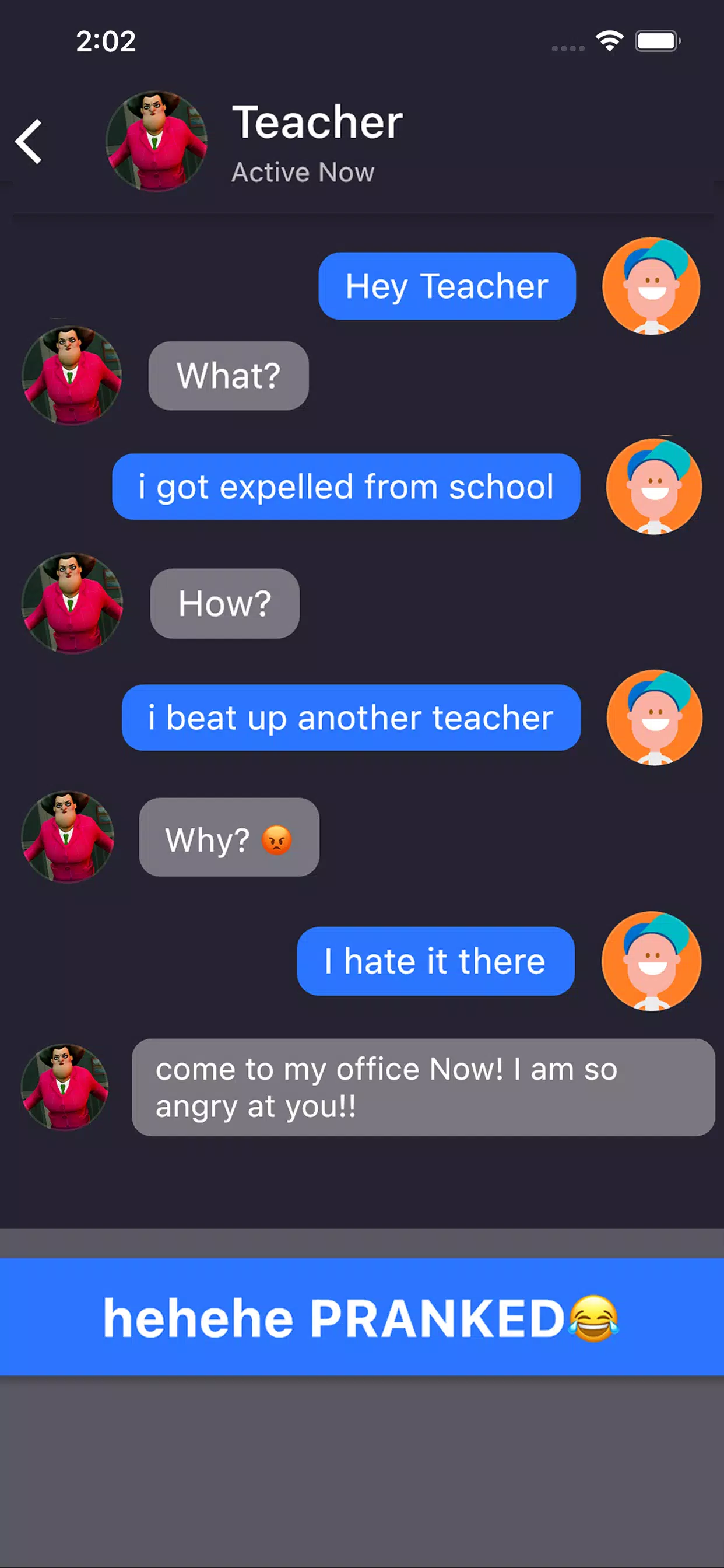 Scary Bad Teacher Chat Master - Apps on Google Play