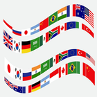 World Flags, maps, Countries आइकन