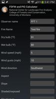 Fire weather calculator ภาพหน้าจอ 1