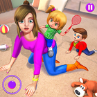 Virtual Mother Twins Baby أيقونة
