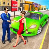 Shopping Mall Smart Taxi Car Parking Game آئیکن