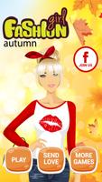 Fashion Girl Autumn постер