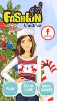 Fashion Girl Christmas Affiche