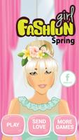 Fashion Girl Spring Affiche