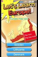 Europe Map Toast الملصق
