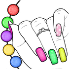 Glitter Nail Coloring Game আইকন