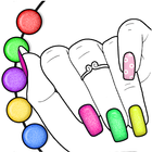 Glitter Nail Coloring Game biểu tượng