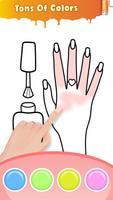 Glitter Nail Coloring Game اسکرین شاٹ 3
