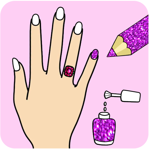 Fashion Nail Coloring Pages