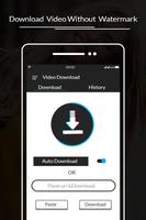 Video downloader for without watermark Plakat