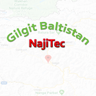 Road map of Gilgit Baltistan Zeichen