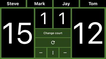 Badminton Scoreboard captura de pantalla 2