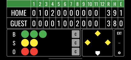 Baseball Scoreboard syot layar 1