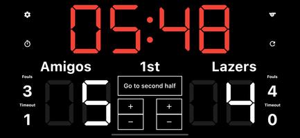 Futsal Scoreboard Plakat