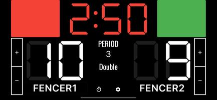 1 Schermata Fencing Scoreboard