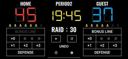 1 Schermata Kabaddi Scoreboard